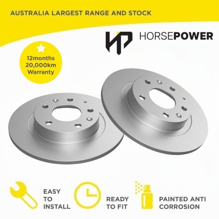 Rear Disc Rotors for Mazda CX-3 DK 1.5 2.0 2015-2019