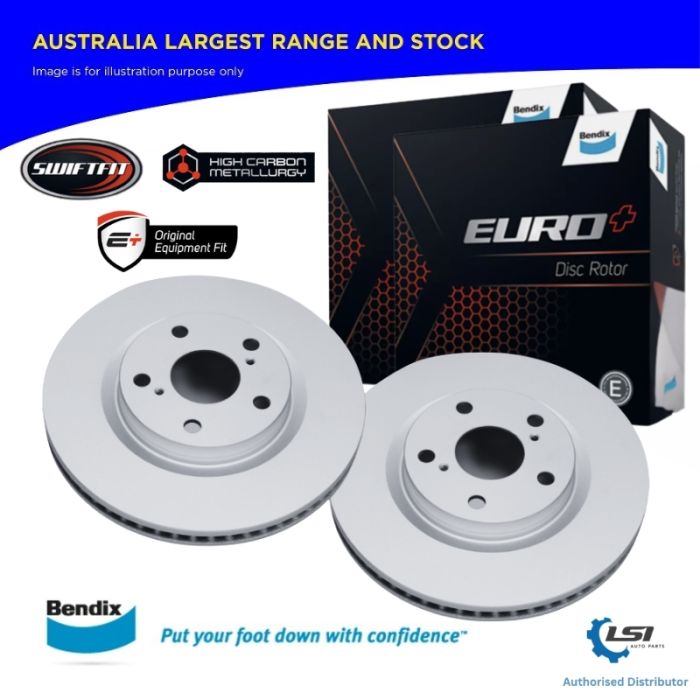 Bendix Euro+ Front Disc Brake Rotors for BMW X3 F25 X4 F26 xDrive20 28 30 35