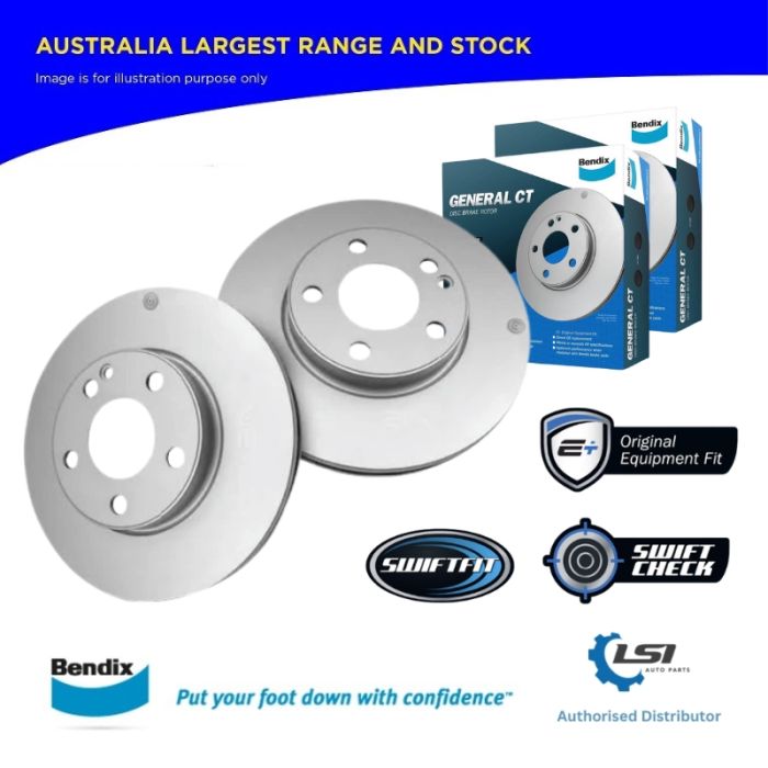 2x Bendix Front Brake Disc Rotors for Renault MASTER 2.3dCi 2011-2020
