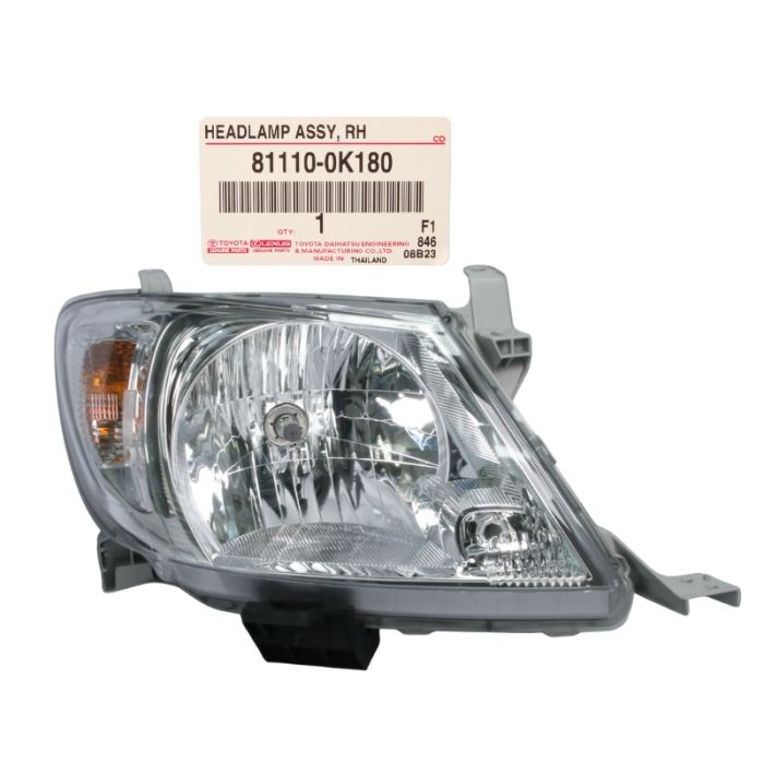 Genuine Toyota Headlight RH Driver Side 81110-0K180 for Toyota Hilux 2008-2011