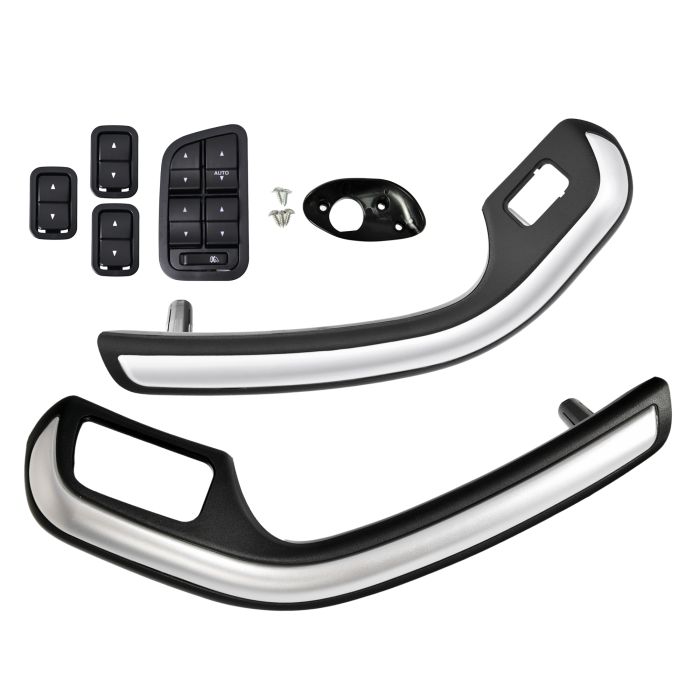 Set 6 Front Inner Door Trim Handle Pull Grab + Switch Ford Falcon BF 05~11 Sedan