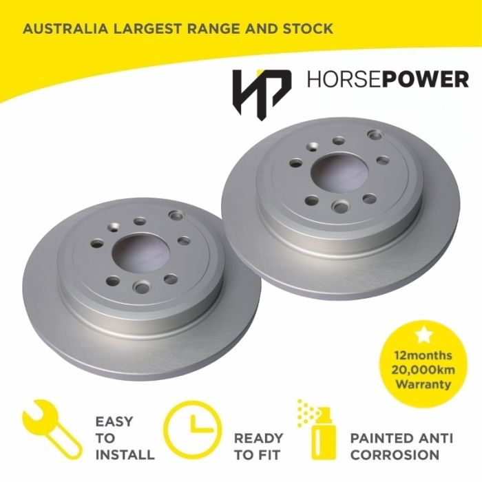 2x Rear Brake Disc Rotors for Ford FALCON BA BF FG 2002-16 including UTE FAIRLANE BA BF 2002 - on
