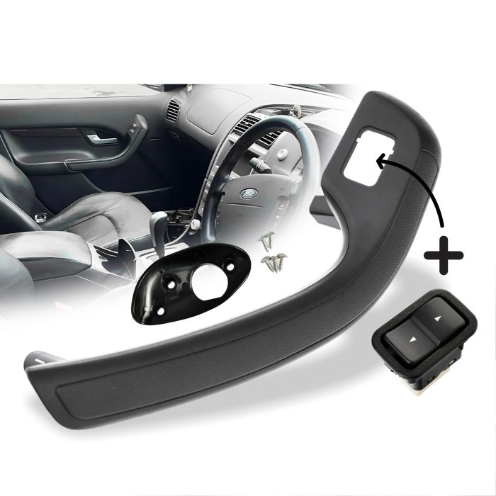 Front LH Passenger Inner Door Trim Handle Pull Grab + Switch Ford Falcon BA