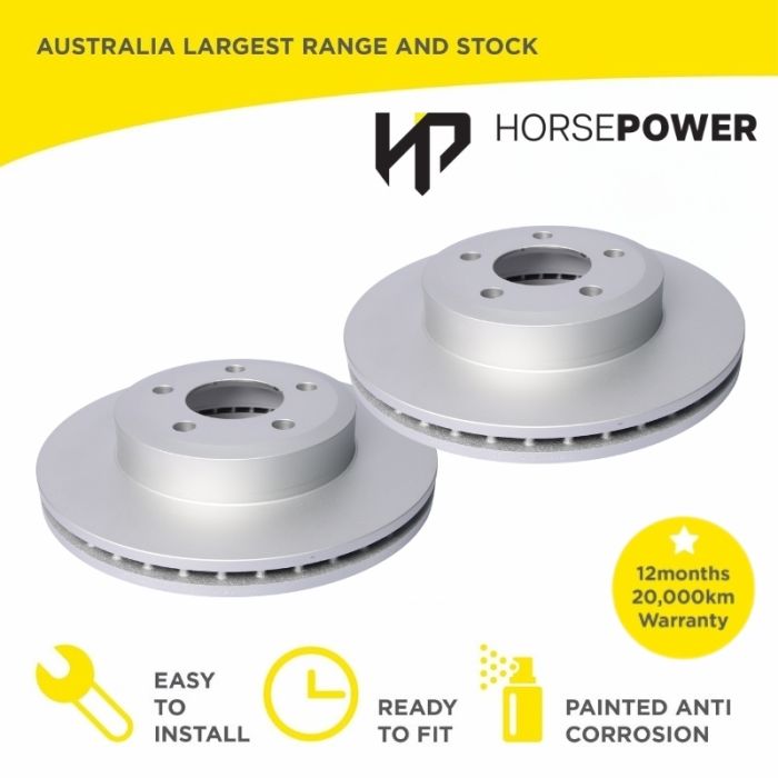 2 x Front Brake Disc Rotors