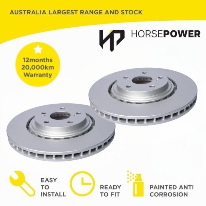 Front Brake Disc Rotors for Toyota KLUGER GSU40 GSU45 2007-14