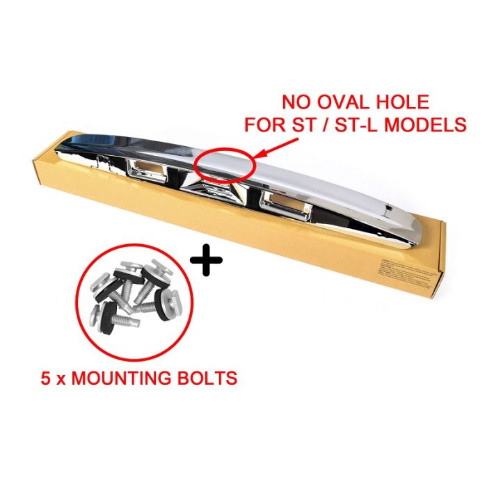 Tailgate Door Handle Cover Chrome No hole + Bolts For Nissan Dualis J10 07~14