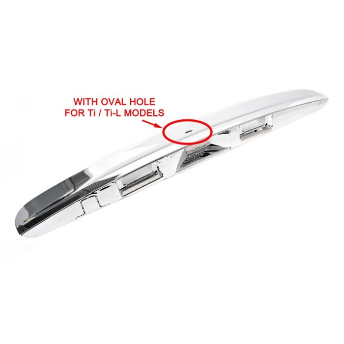 Tailgate Door Handle Garnish Cover Chrome w/Hole For Nissan Dualis J10 07~14 Ti
