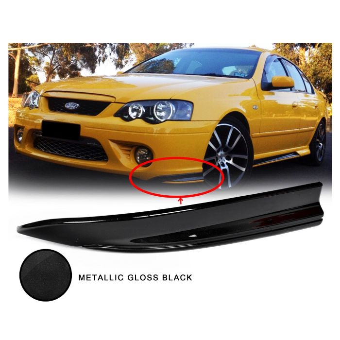 LH Left Bumper Bar Side Lower Spoiler Pod BLACK For Ford Falcon BF XR6 XR8