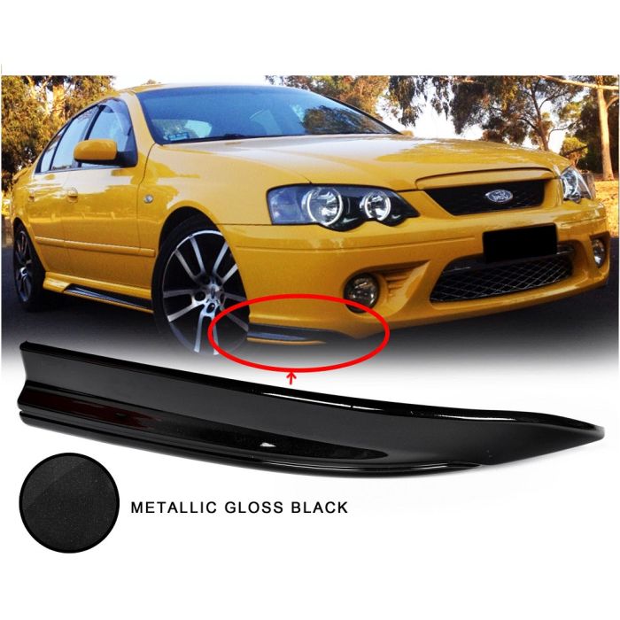 RH Right Bumper Bar Side Lower Spoiler Pod BLACK For Ford Falcon BF XR6 XR8