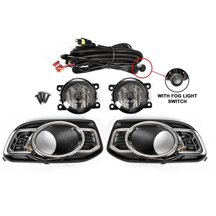 UPGRADE Fog Light Spot Driving Lamp KIT CHROME For Ford Falcon FG Ser 2 XT 11-14