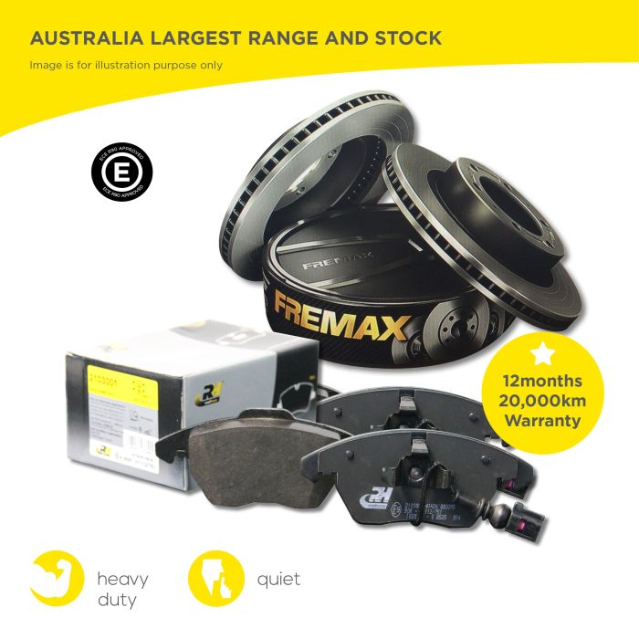 Rear Brake Pads with Sensors and Disc Rotors set for VW Touareg V8 2020-on 350mm