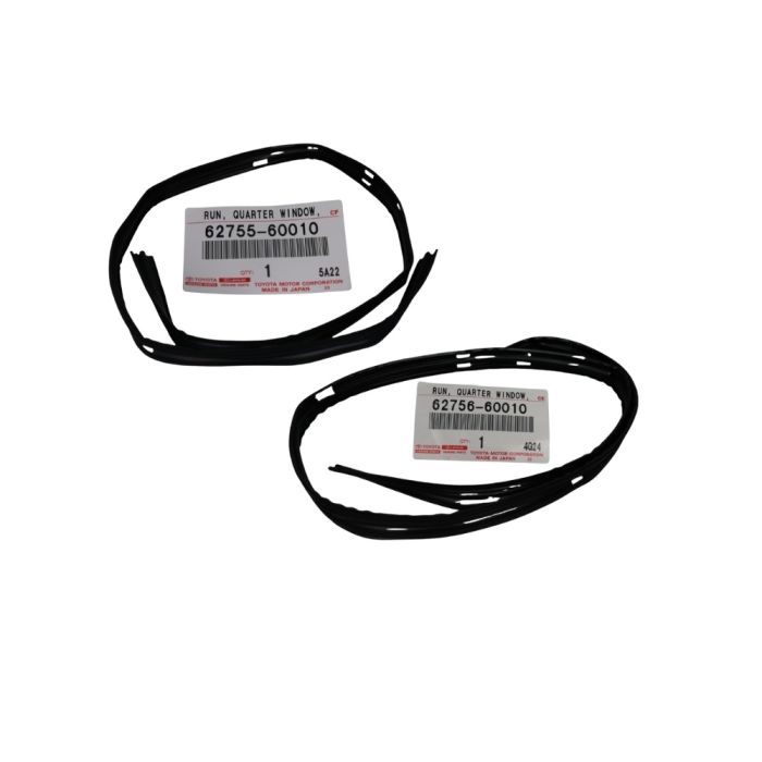 Genuine Toyota LandCruiser 80 Series 1/4 Sliding Window Run Rubber Rear Rh Lh