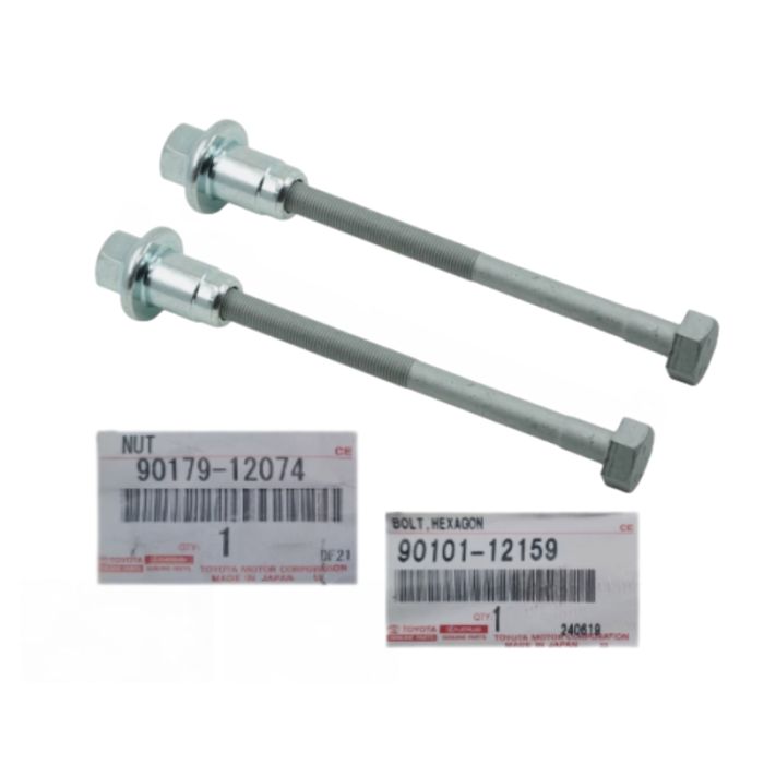 2 x Genuine Toyota Hilux 4Runner 90101-12159 Front Torsion Bar Anchor Bolt w/ Nut 90101-12159