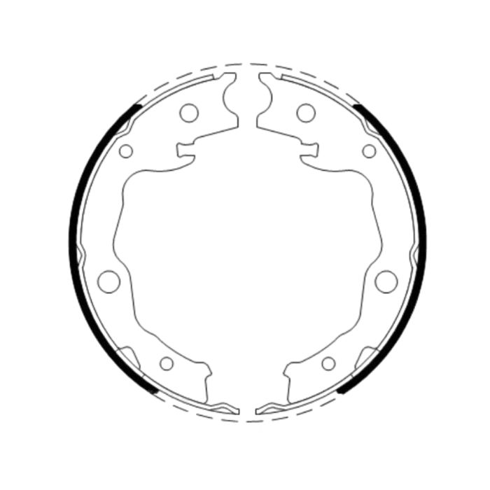 Handbrake Shoes set for Toyota Rav4 all models from 2005 to 2019