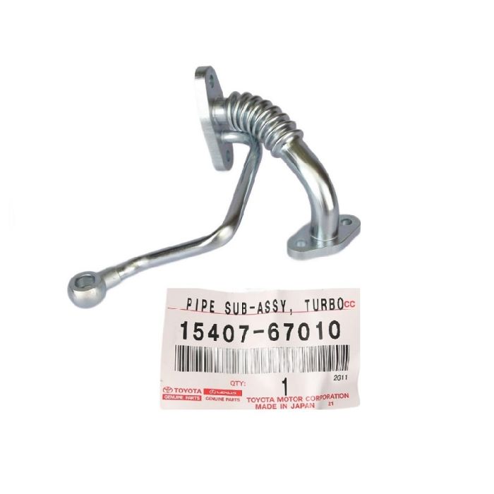 GENUINE Toyota Hilux KZN165 1KZ TE 3.0L Diesel Turbo Oil Supply Drain Pipe 15407-67010