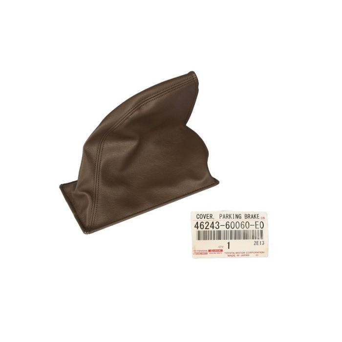 Genuine LandCruiser 78 76 75 Series VDJ HZJ FZJ Brown Handbrake Lever Boot Cover 46243-60060-E0