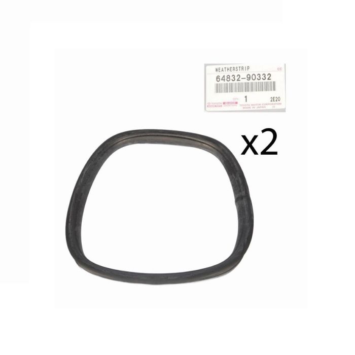 2x GENUINE Toyota Landcruiser HJ47 Rear Corner Window 1/4 Quarter Glass Rubber Seal 64832-90332