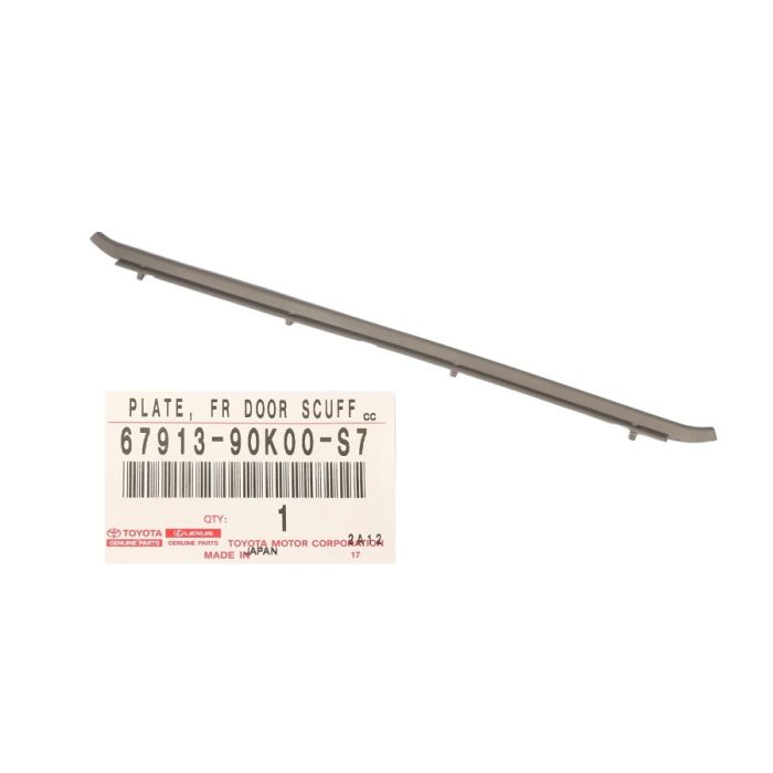 GENUINE Toyota Landcruiser 75 series Grey Tread Plate Kick Strip Door Sill 67913-90K00-S7