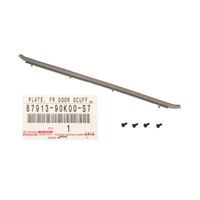 GENUINE Toyota Landcruiser 75 series Grey Tread Plate Kick Strip Door Sill 67913-90K00-S7