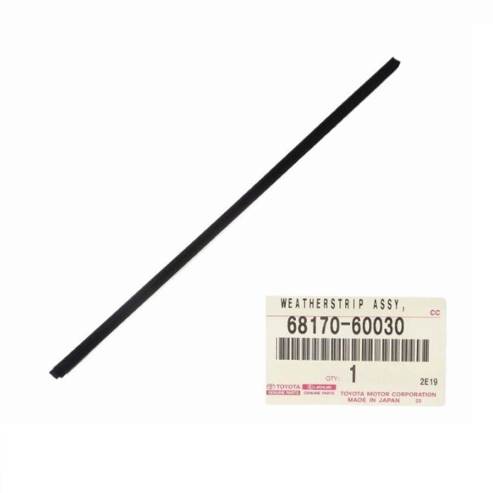 Genuine Toyota LandCruiser 80 Series HZJ HDJ Front Door Glass Inner Rubber Seal 68170-60030