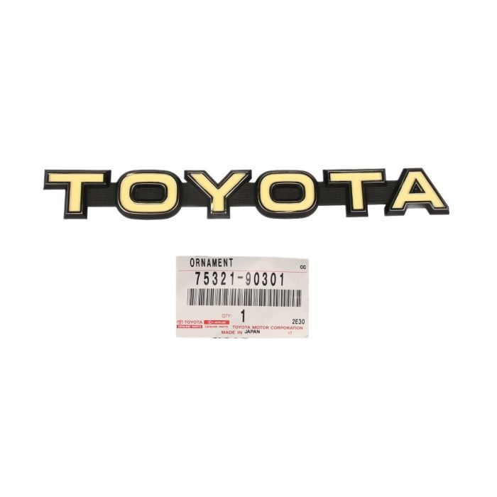 Genuine TOYOTA LandCruiser 40 Series FJ40 FJ43 FJ45 Grill Badge Emblem Plate 75321-90301 3pins