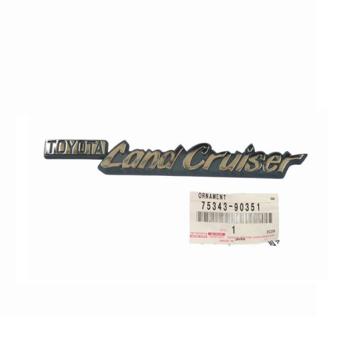 GENUINE Toyota LandCruiser HJ45 HJ47 Series Fender Guard Badge Emblem Plate 75343-90351
