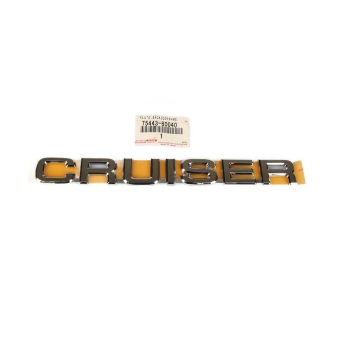 Genuine Toyota LandCruiser 100 Series HDJ CRUISER Badge Emblem Plate Tailgate 75443-60040