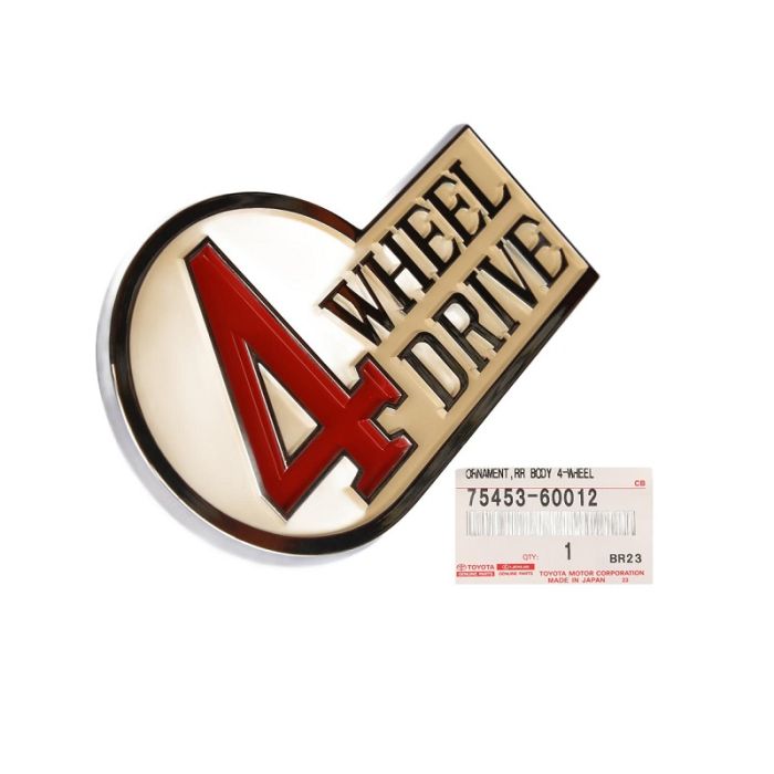 GENUINE Toyota LandCruiser FJ40 FJ45 Rear Body Emblem Badge 4 Wheel drive 4WD 75453-60012