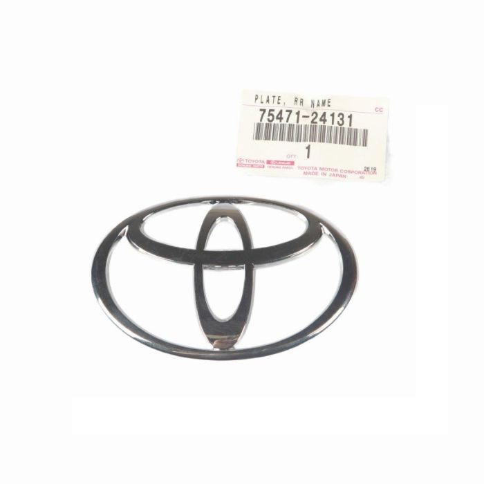 Genuine Toyota LandCruiser 105 Series HZJ FZJ Rear Back T Emblem Badge Silver 75471-24131